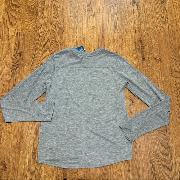 Brooks Gray graphic Long Sleeve Run Merry Go Distance Top quick drying medium - Picture 4 of 11